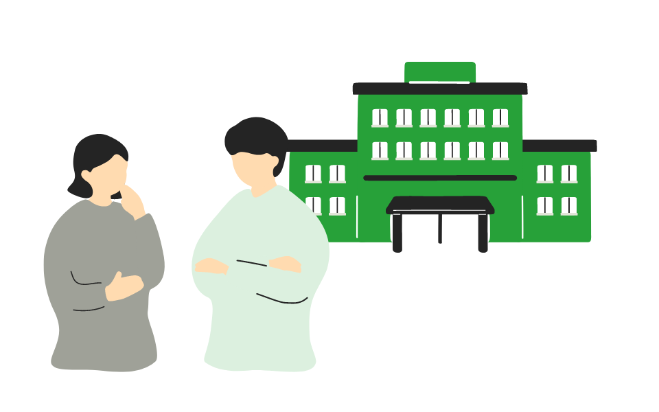 産科外来へ相談